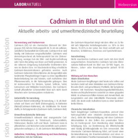 Cadmium in Blut und Urin 