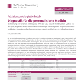 Bestimmung der varianten Allelfrequenz (VAF) der JAK2 p.V617F Punktmutation