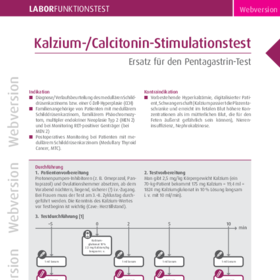 Kalzium-/ Calcitonin-Stimulationstest