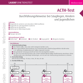 ACTH-Test Kinder, Säuglinge, Jungendliche 