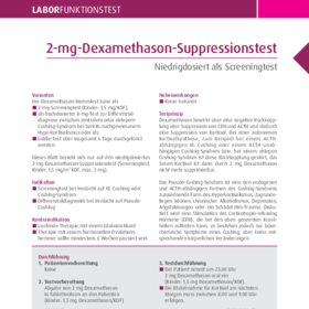2-mg-Dexamethason - Suppressionstest