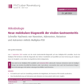 Multiplex-PCR virale Gastroenteritis