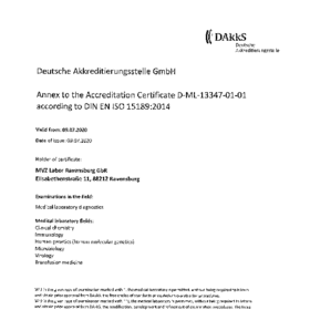 Annex to the certificat 15189 (english) 