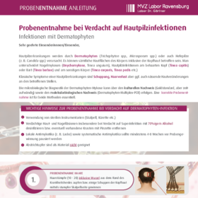 Anleitung Probenentnahme Dermatophyten 