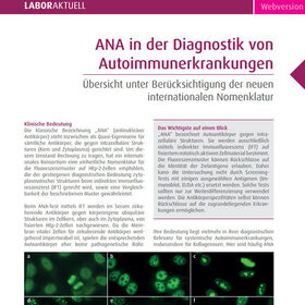 ANA in der Diagnostik von Autoimmunerkrankungen