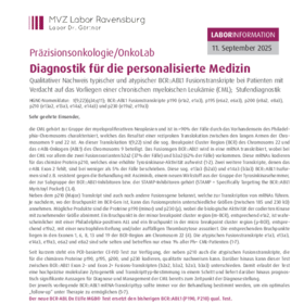 Qualitativer Nachweis typischer und atypischer BCR::ABL1 Fusionstranskripte